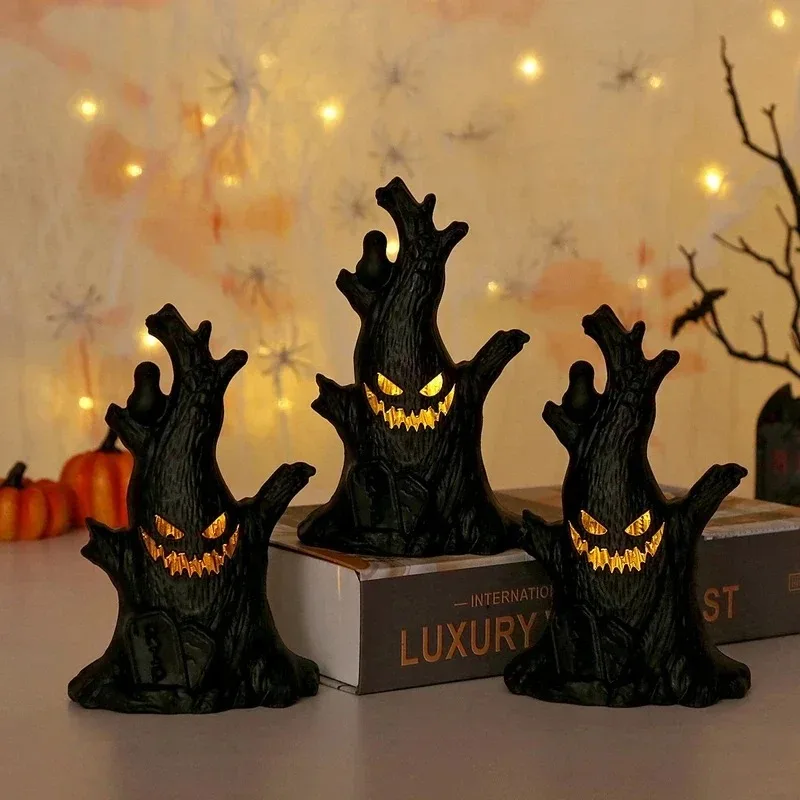 Halloween Ghost Tree Glow Ghost lights spooky atmosphere Home decoration party supplies gifts for children and adults with new o