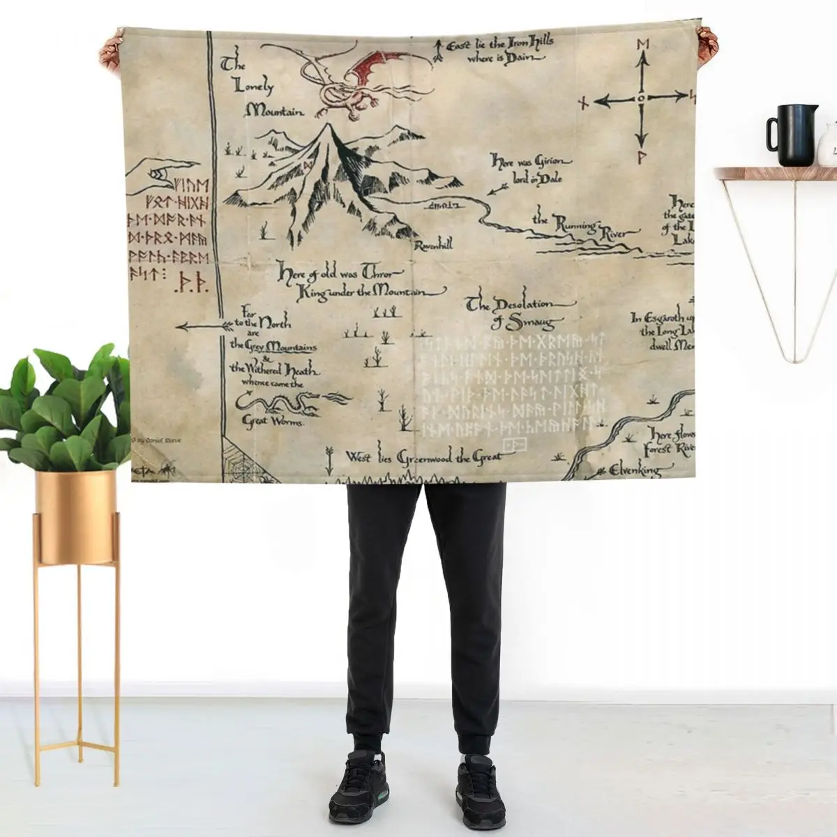 Legendary Treasure Maps Throw Blanket Winter beds Cute Loose Beautifuls Shaggy Designers Blankets
