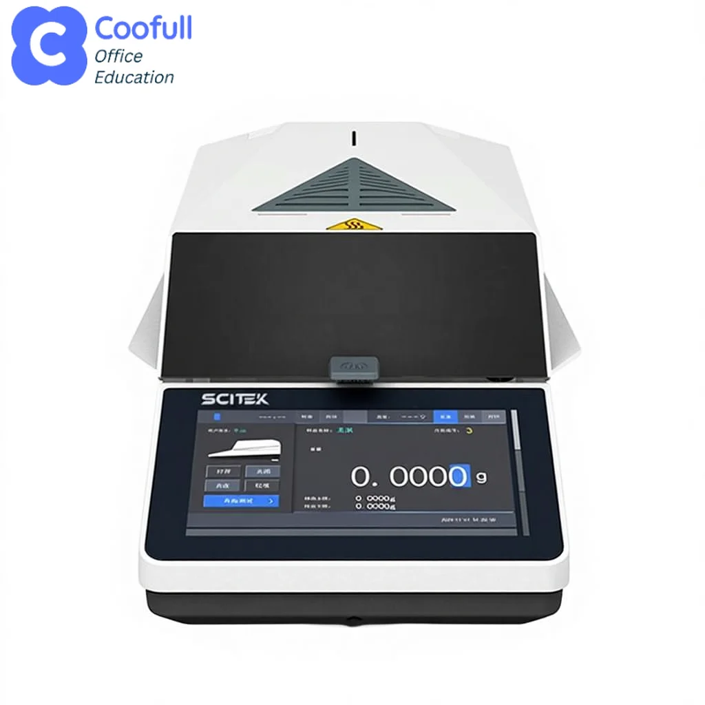 COOFULL SCITEK Automatic Halogen Moisture Analyzer with HBM / Electromagnetic Force Sensor 7 Inch Touch Panel Display