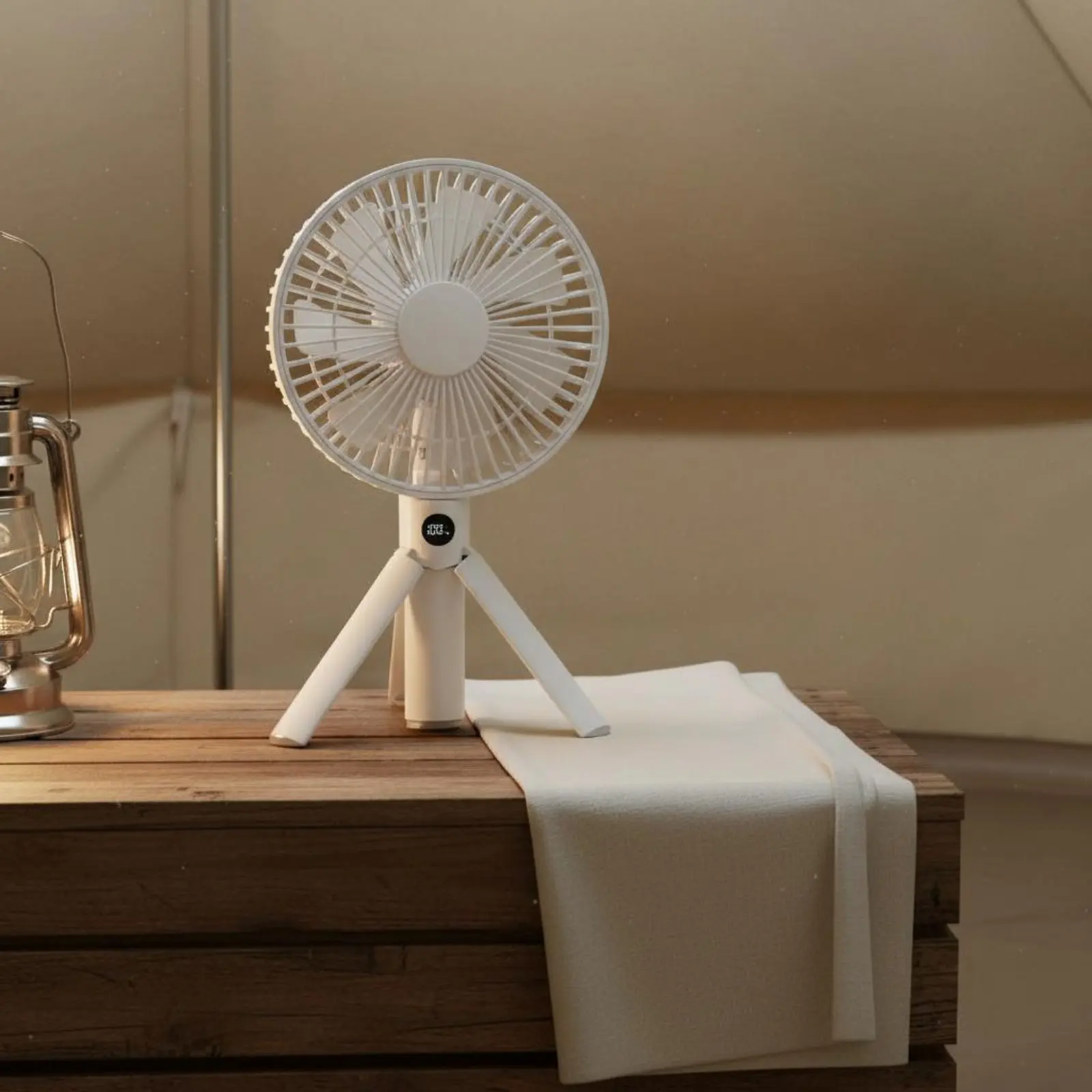 

Вентилятор для кемпинга, легкий складной ручной вентилятор, индивидуальное устройство для охлаждения, регулируемый угол наклона, длительное время автономной работы для кемперов