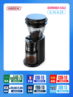 HiBREW Automatic Burr Mill Electric Coffee Grinder with 31 Gears for Espresso American Coffee Pour Over Visual Bean Storage G3