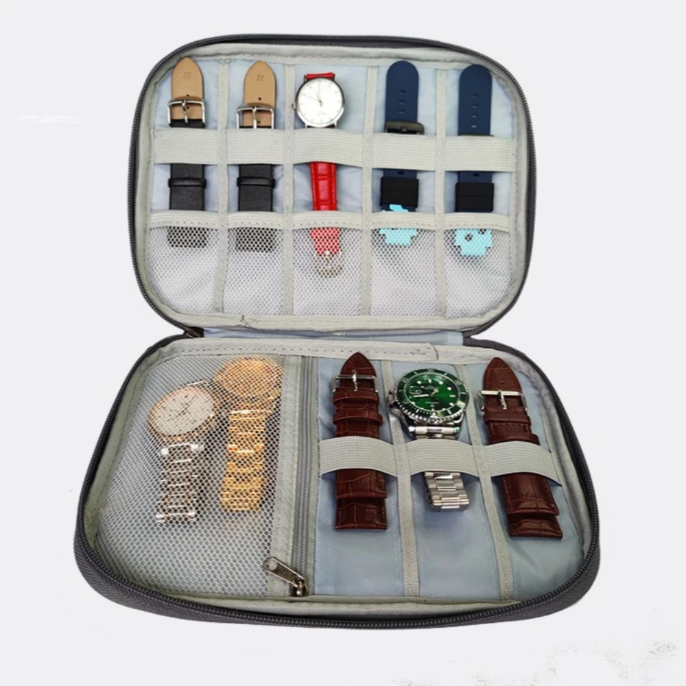Watchband Storage Box for Apple Watch Travel Pouch Strap Boxes Multifunction Watch Strap Organizer Box Watchband Storage Case