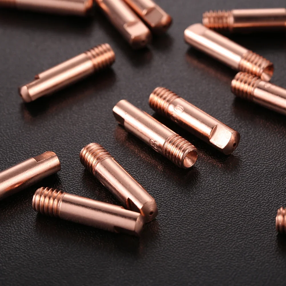 20/40/80PCS 0.8mm/1mm/1.2mm Tip Gas Nozzle MIG/MAG Welding Nozzle Contact Tips Gas Diffuser Connector Holder Conductive Nozzle