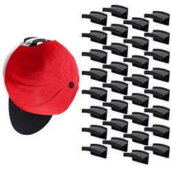 10Pcs Caps Holder New Baseball Cap Hook Black Simple Design Hat Stand Simple Earphone Necklace Storage Rack Clothing Wardrobe