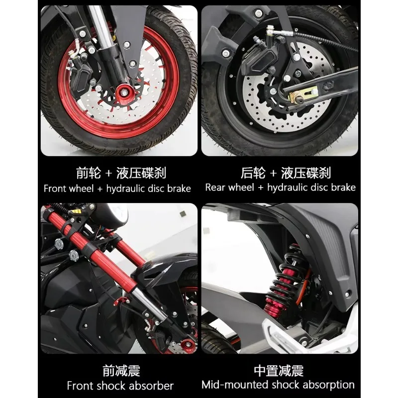 Zuimi High-end High-Speed 3000W Electric Sportbike For Adults Moto Off-Road Electric Bike With 72v Lithium Battery For Sale - view 5