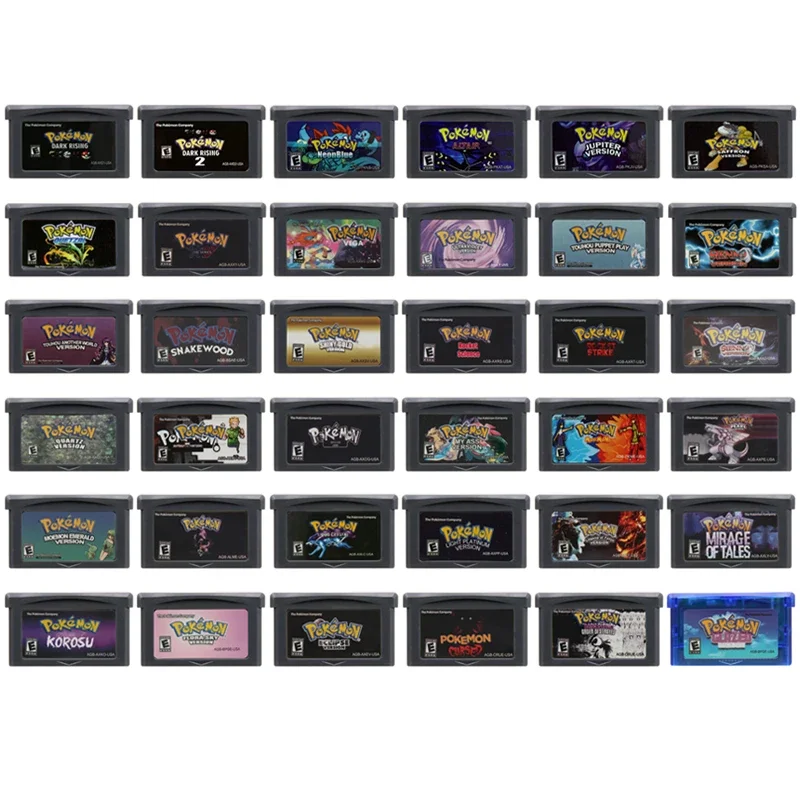 

Pokemon Glazed Flora Rocket Science Strike Dark Rising Ultraviolet GBA Video Games Cartridge Console Card 32 Bit for Fans Gift