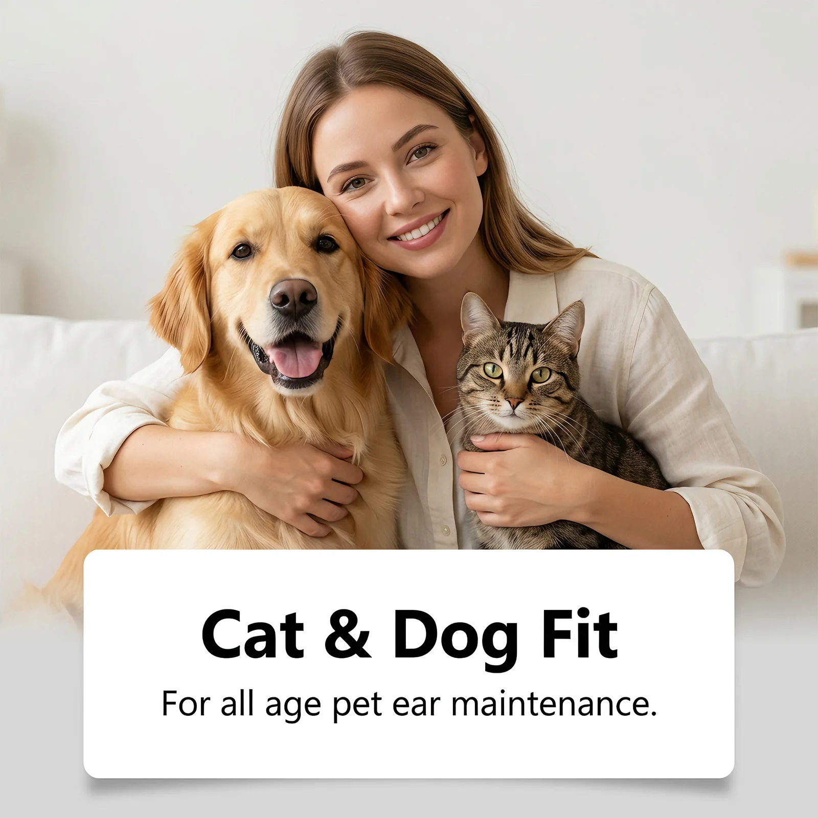 100ml Pet Ear Cleaner For Dogs Cats Gentle Ear Cleansing Solution Odor Control No Alcohol Soothing With Botanical Extracts