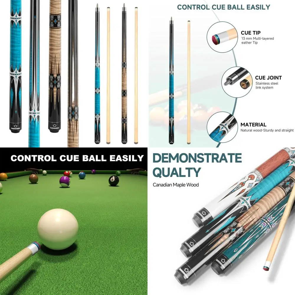 

Professional 57 HomeSeason Billiard Cue with Low Deflection for Accurate Shots