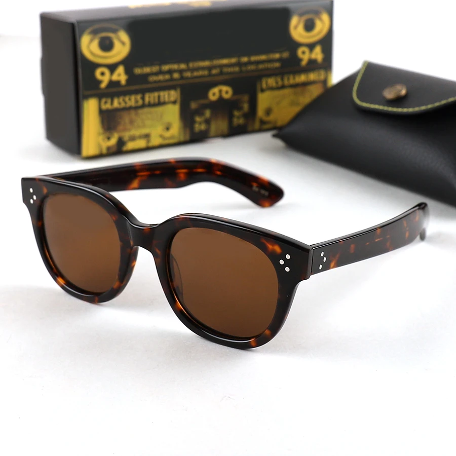 

Johnny Depp Polarized Sunglasses Men VILDA Sun Glasses Woman Luxury Brand Vintage Acetate Frame Goggles
