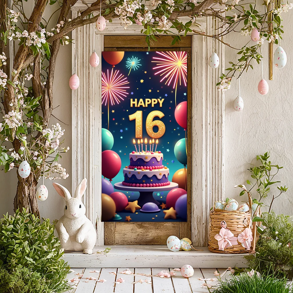 

Высококачественный баннер для вечеринки, креативное большое яркое украшение для торта, элегантное праздничное украшение для семейного сбора