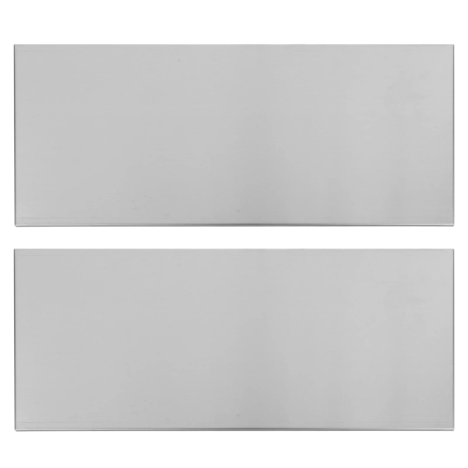 2pcs Blank Metal Door Name Plate 25X11Cm Stainless Steel Self-Adhesive Engravable Office Sign Wall Label For School Apartment