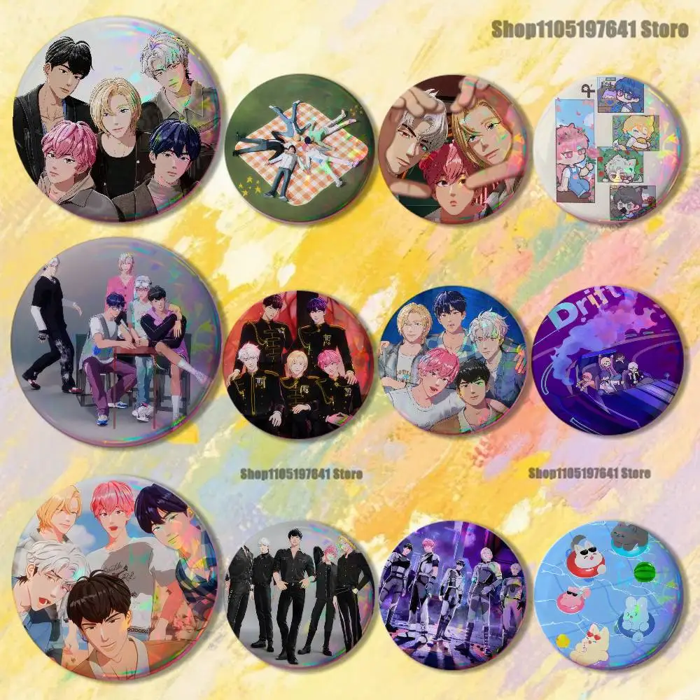

Plave Y-Yejun Noah B-Bamby-ES Badges Button Round Creative Pin Brooch Badge Bag Decor Accessories Fans Collect Friends Gifts