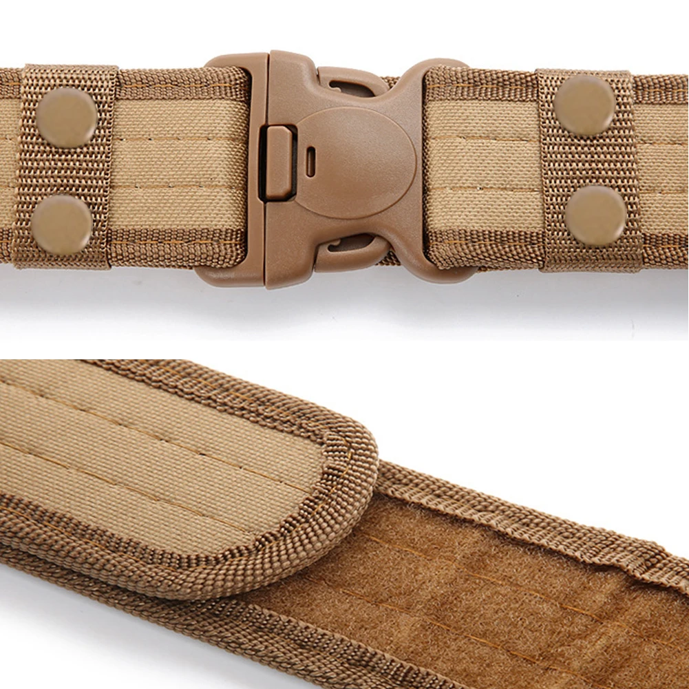 1Pc Quick Release Combat Belts Canvas Tactical Military Belt Outdoor Sports Hunting Camouflage Waist Strap Waistband