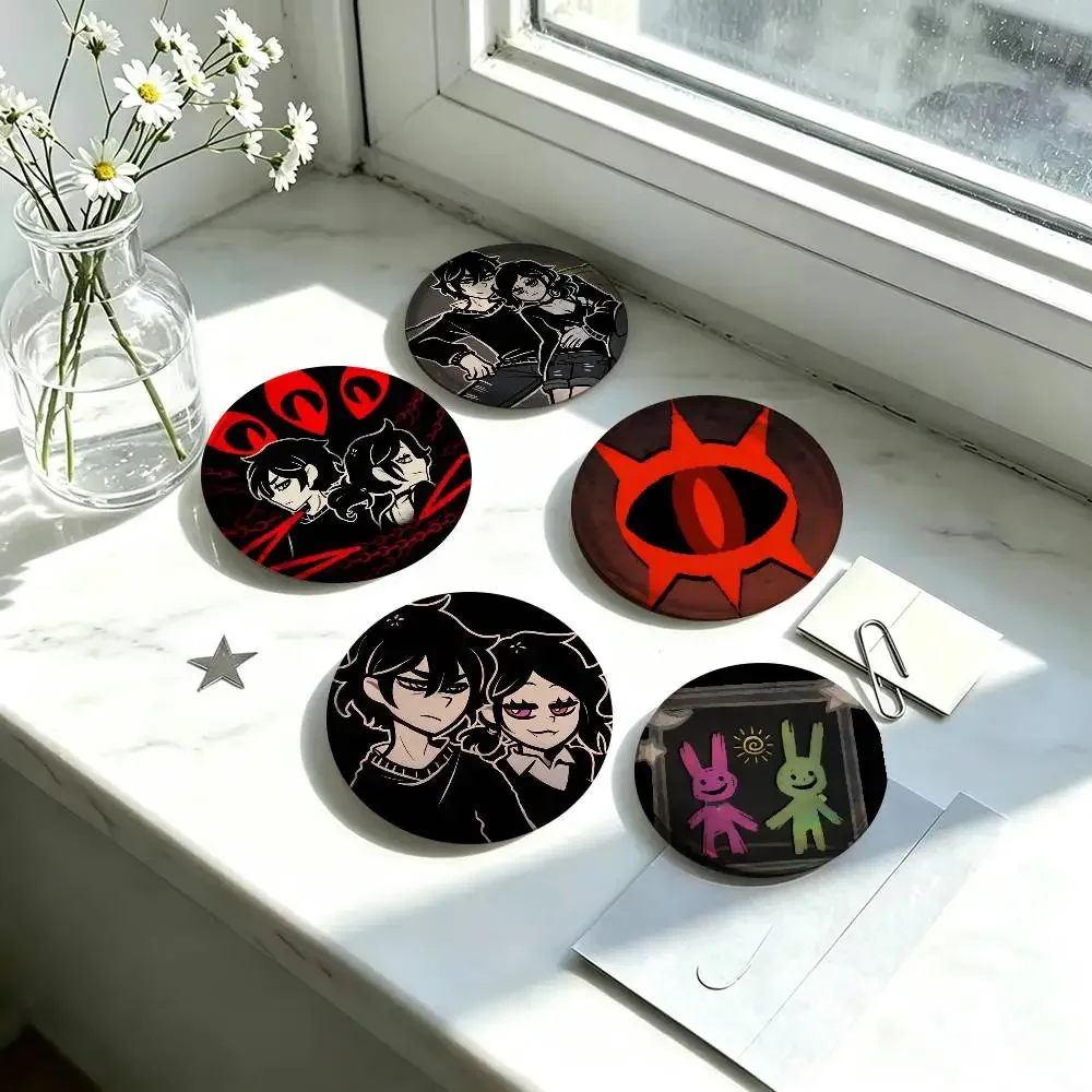 Game The Coffin of Andy and Leyley  Anime Pin for Boys Girls Character Brooches Creative Bag Badge Fashion Jewelry Accessories