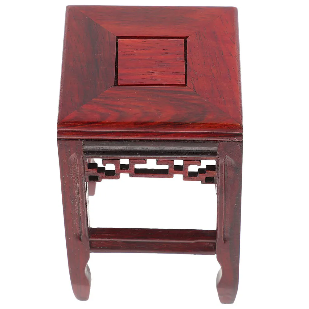 

Wooden Display Pedestal Style Wood Flower Pot Base Rustic Display Stand for Bonsai Crafts Flowerpot Holder Home Decor