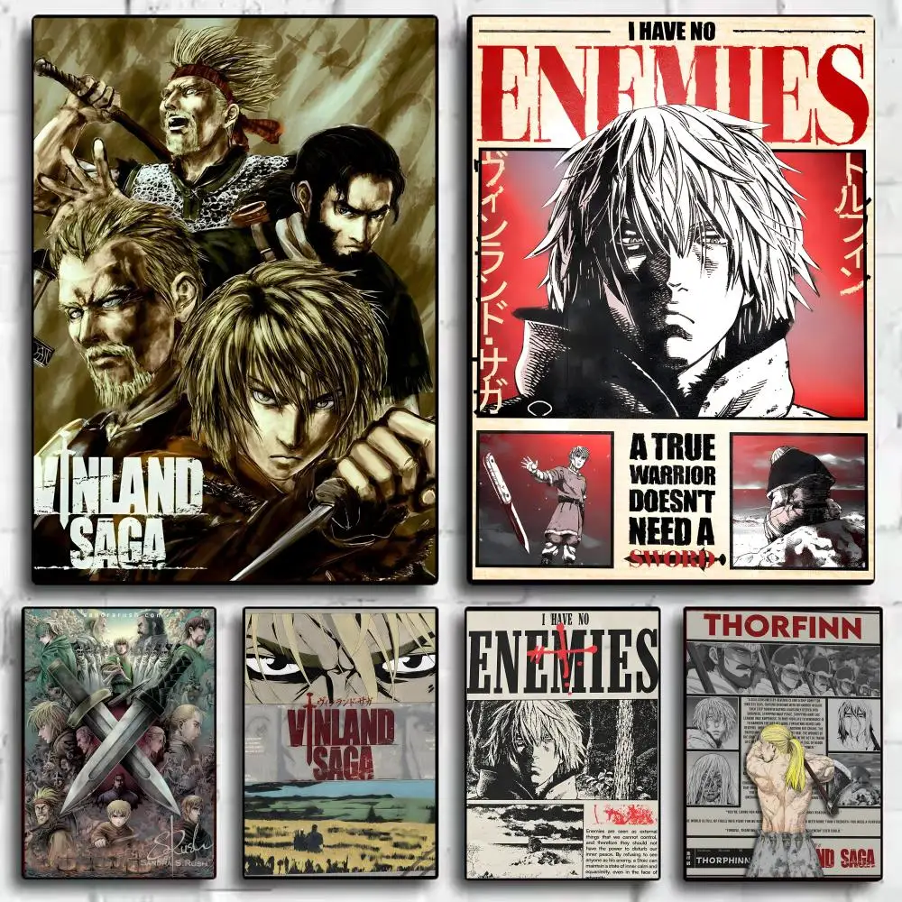 Anime V-Vinland Saga Poster Perfect Sticker Self Adhesive Art Designed for Home Dining Office Spaces