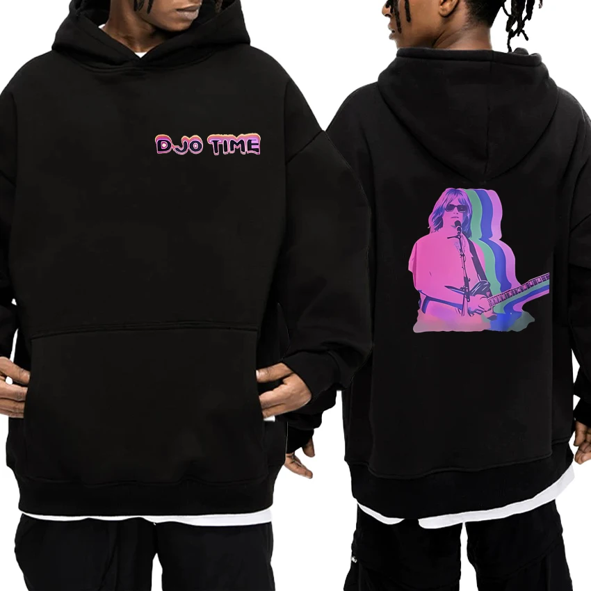 

Hot Singer Djo Time Tour Album 2025 New Double Sided Hoodie Unisex harajuku fashion pullover Men women Casual Fleece Sweatshirt