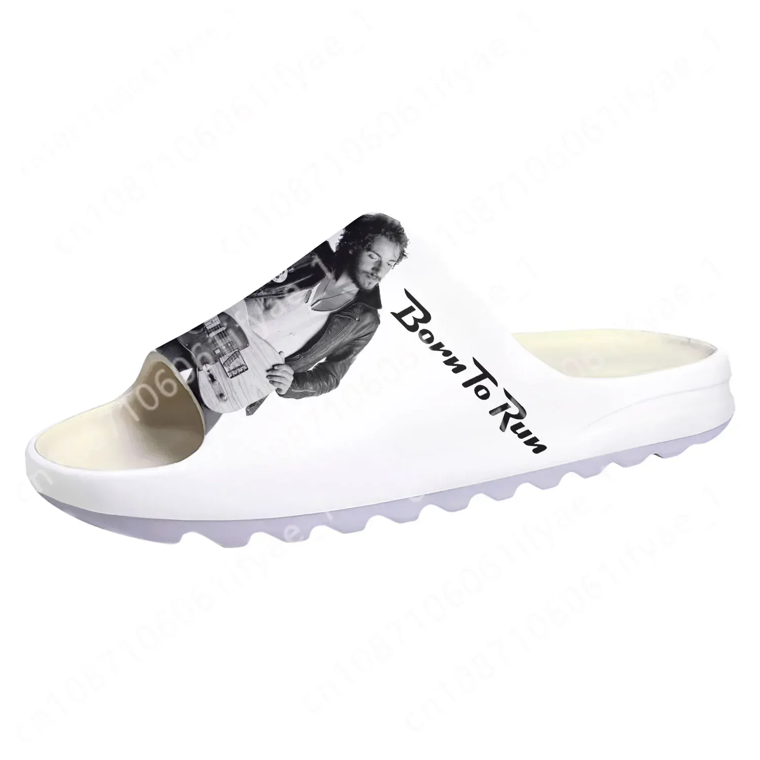 

Bruce Springsteen Born To Run Soft Sole Sllipers Home Clogs Step on Water Shoes Mens Womens Teenager Customize on Shit Sandals