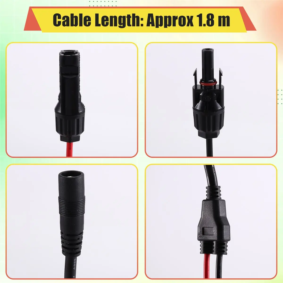 Cable Conector Hembra DC8020 a Solar Útil para Panel Solar Portátil Jackery SolarSaga 500x 200W 100W 40W para MC4