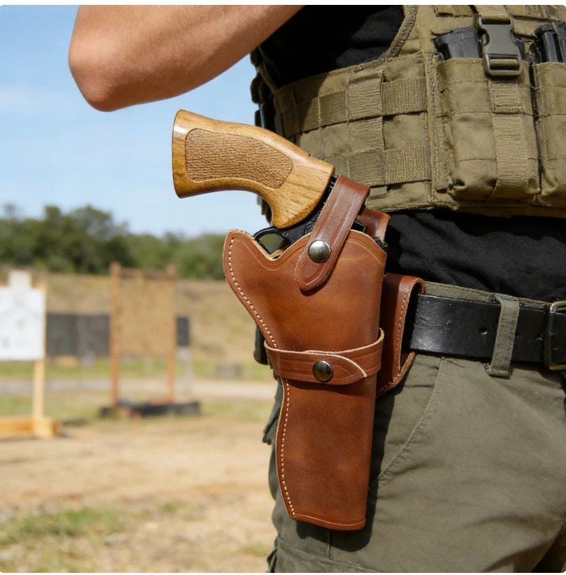 

Винтажный средневековый аксессуар для косплея: ремень с револьвером для ролевых игр