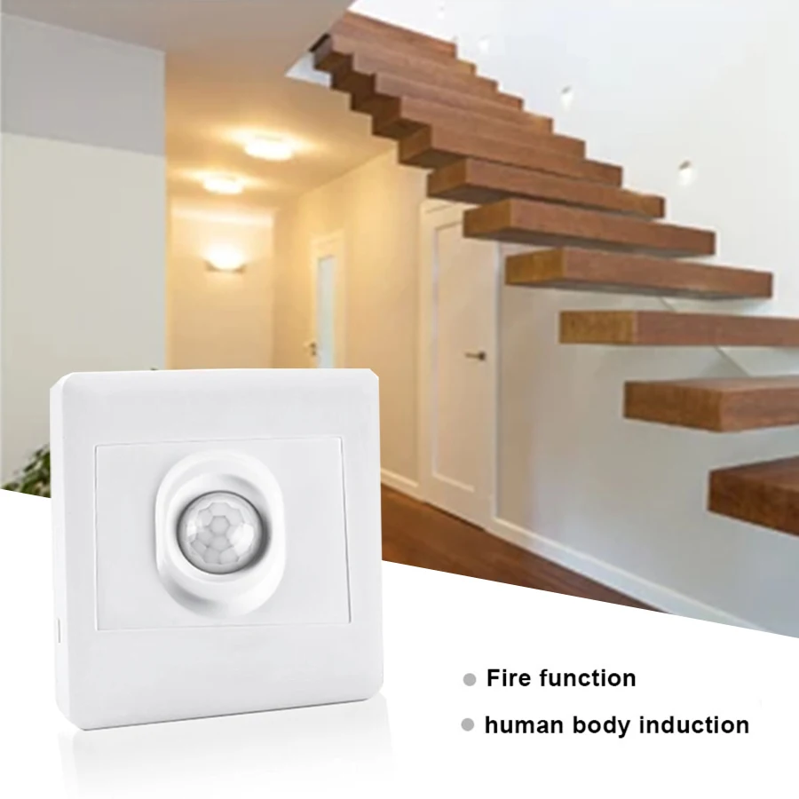 Human Body Sensor Switch AC110V 220V 86 Type Automatic Switch Recessed  Infrared Motion Sensor Light Detector For LED Lamp