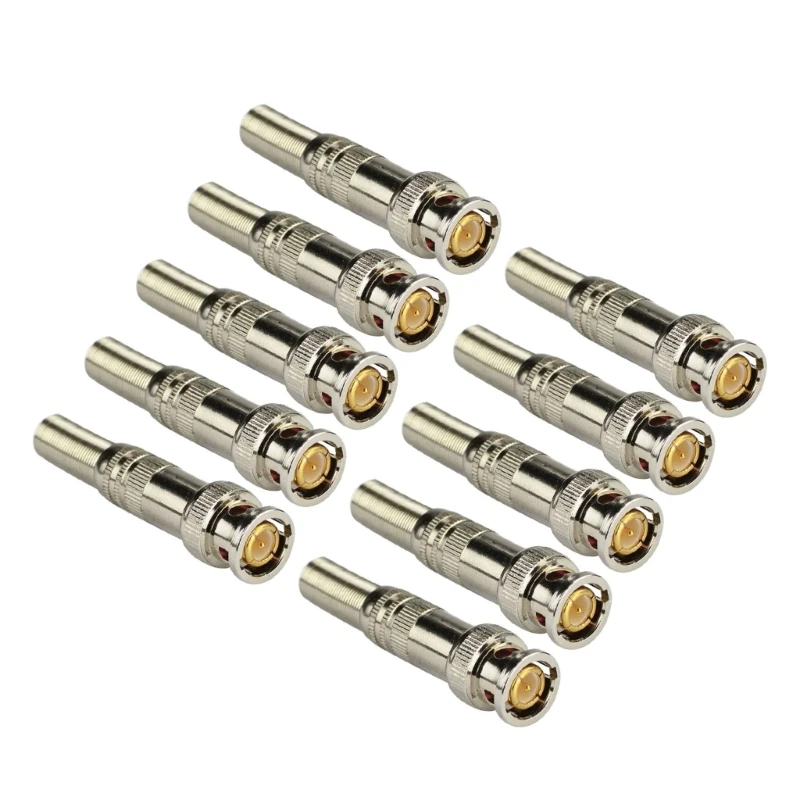 5 stks/10 stks 75-5 Soldeerloze BNC Mannelijke Connector BNC Compressie Connector voor CCTV Camera Systeem Gemakkelijk