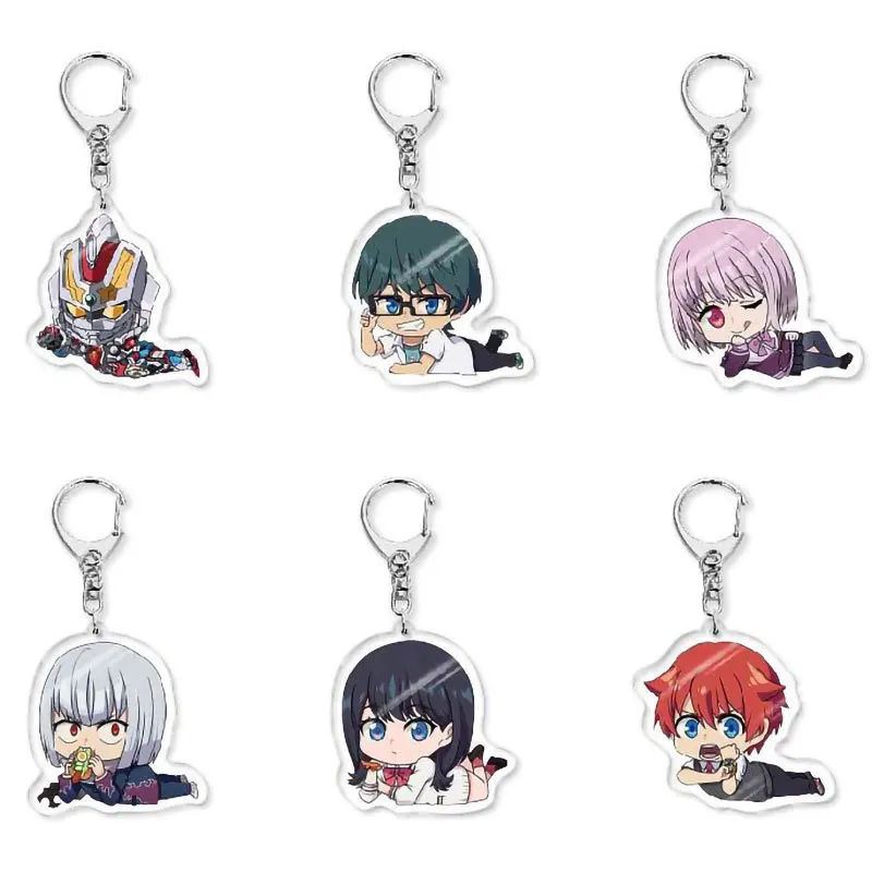SSSS Superhuman Samurai Syber Squad Gridman Acrylic Keychain Lovely Charms Pendant Gift Key Chain Creative Friend Kingring Bag