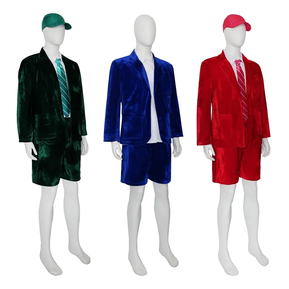 AC/DC アンガス・ヤング ステージパフォーマンスコスチューム ハロウィン ベルベット コスプレ パーティー ユニフォーム