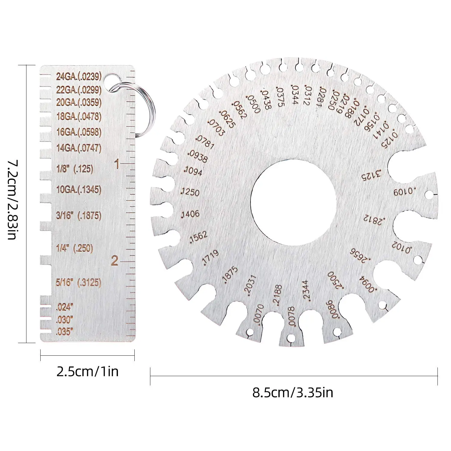 HOT Sale WET FILM COMB aluminum wet diaphragm comb wet film thickness gauge 25-3000u