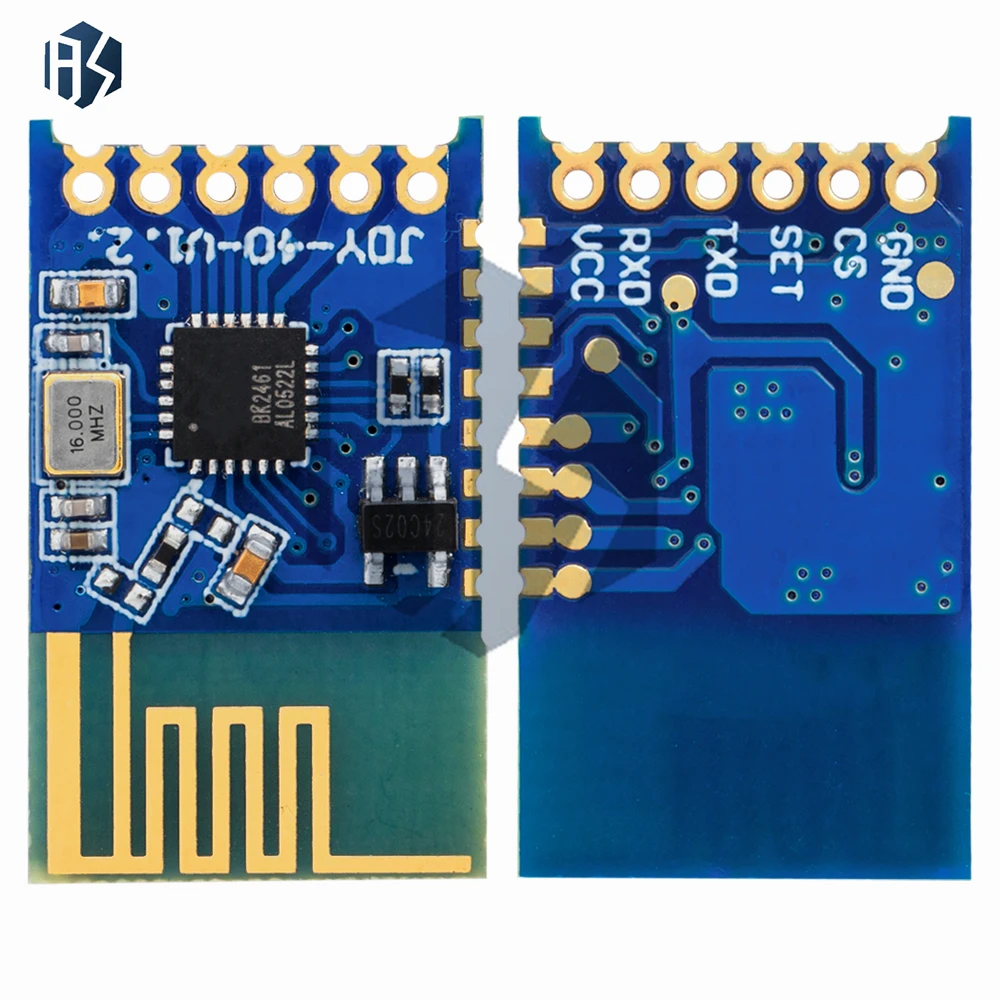 JDY-40 2.4GHz Wireless Serial Module - TTL IO Transceiver for Arduino/Raspberry Pi, Low Latency Remote Control & IoT Projects (F