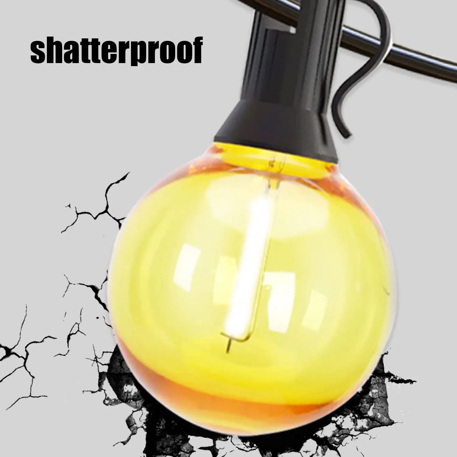 LED String Fairy Lights Solar Power Bulbs 21M Bulbs G40 Outdoor Patio Garden Decoration Waterproof IP44 RGB Ball Party Ornament