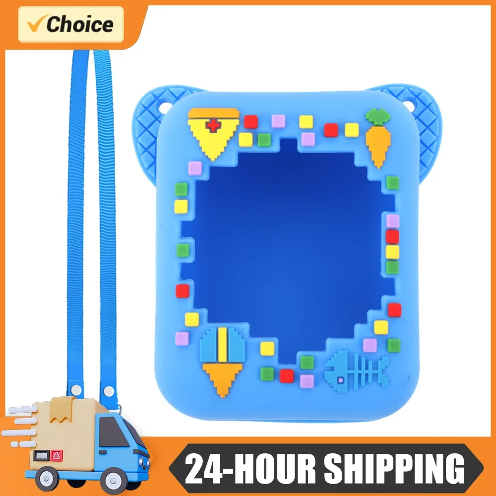 Silicone Carrying Case Waterproof Shockproof Protective Cover with Lanyard Silicone Case for Interactive Virtual Digital Pet