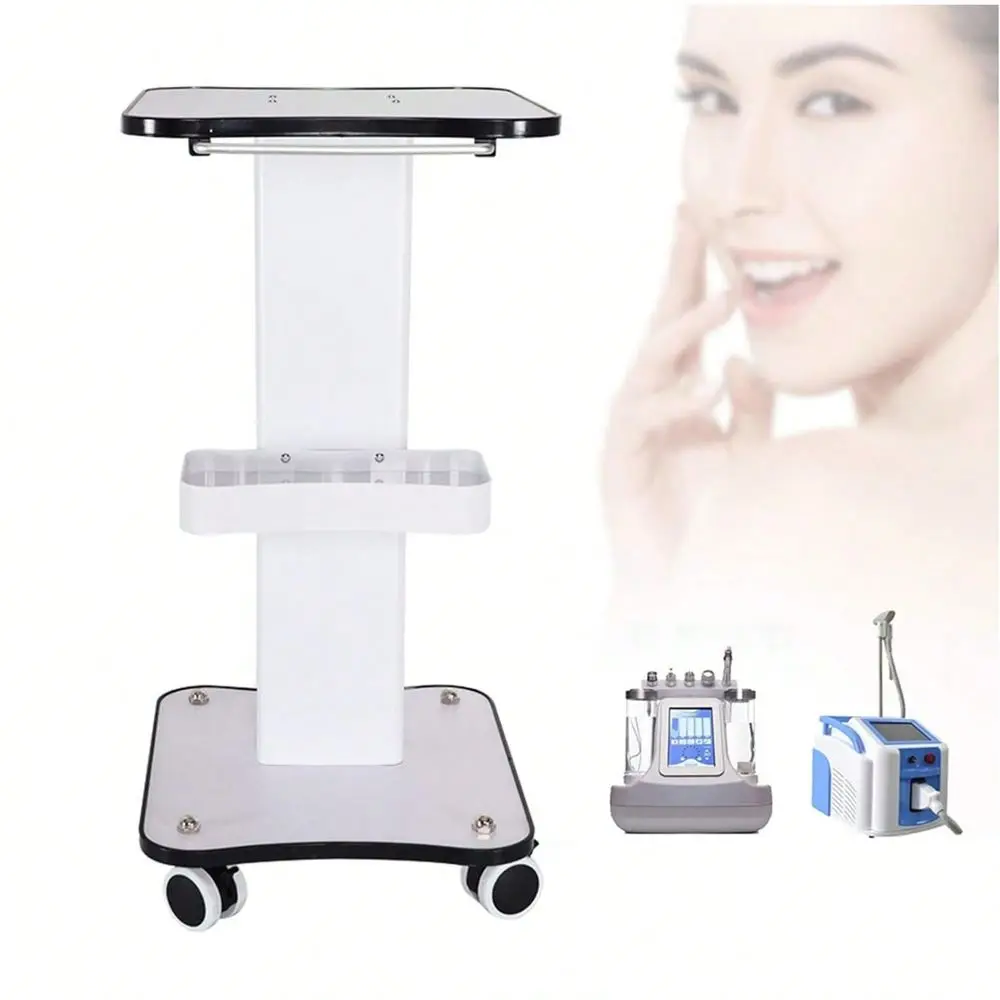 

Tier Beauty Rolling Cart With Storage Trays, Spa Mobile Cart With Locking Wheels, SPA Trolley With Wheels, Adjustable Tattoo Ta