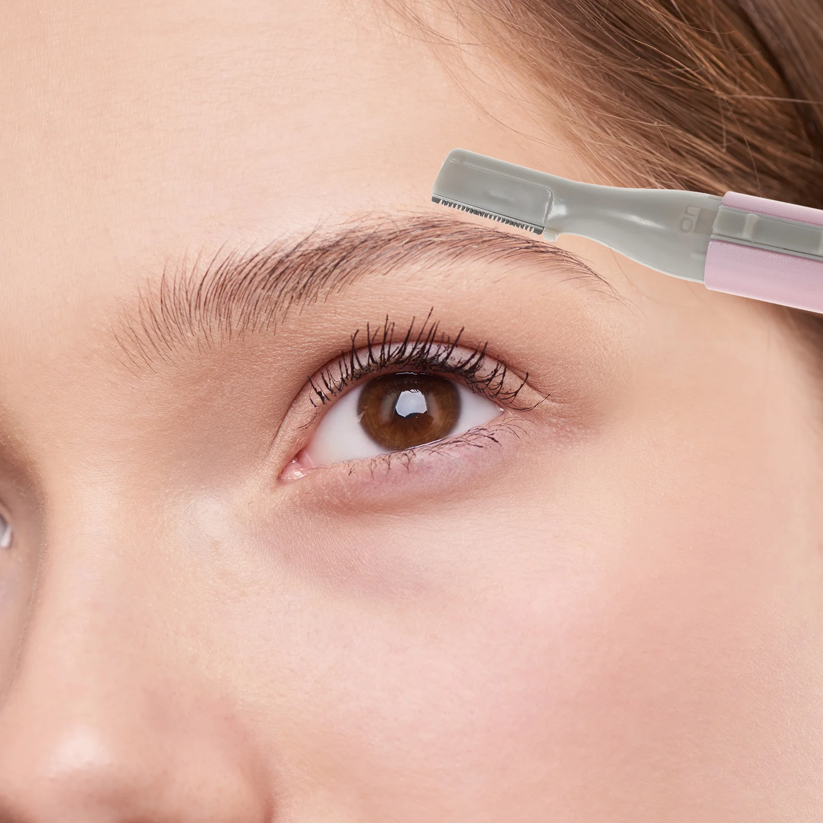 

Portable Electric Eyebrow Trimmer Pen-shaped Hair Removal Pink Makeup Care Tool Ideal for All Areas Facial