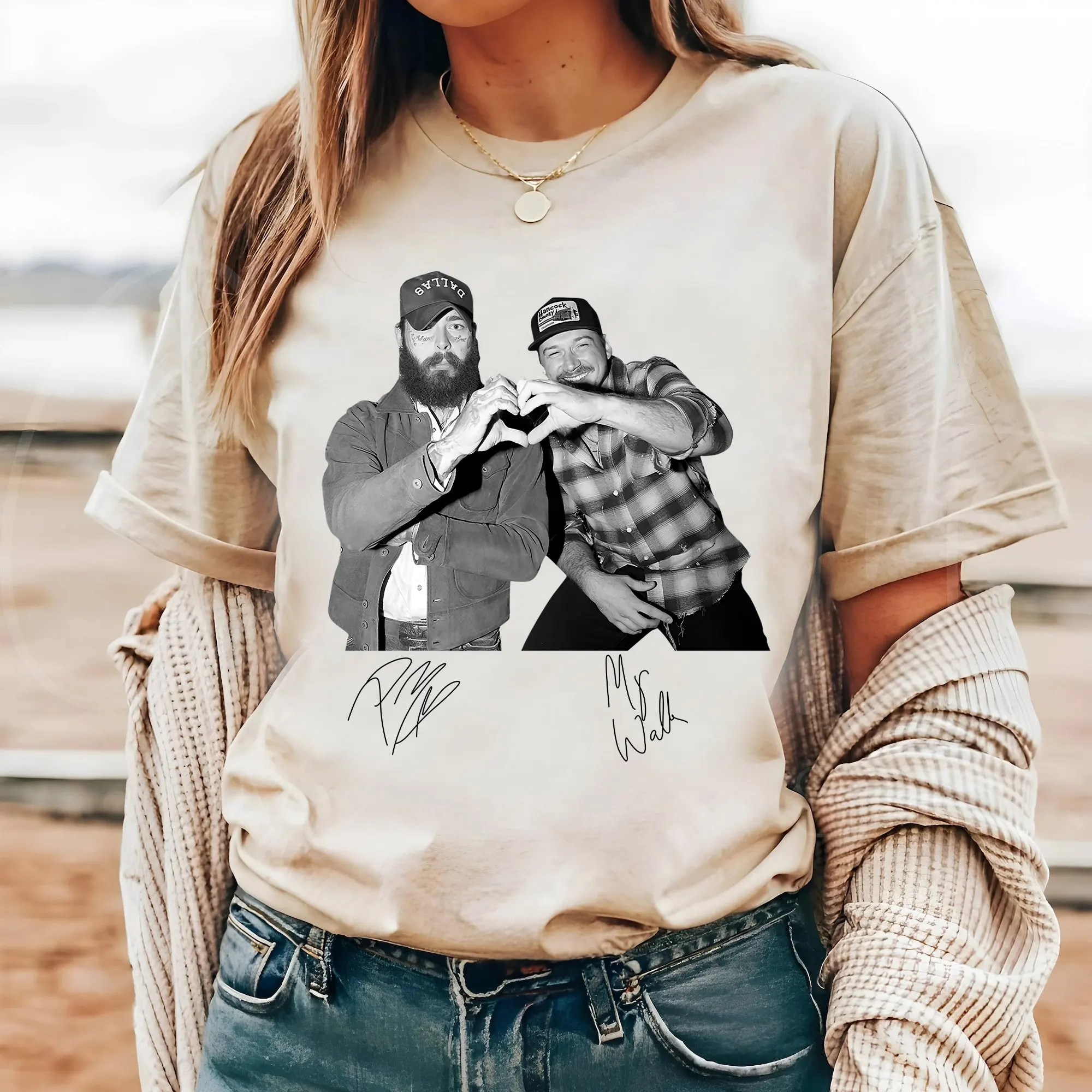 Posty And Morgan Had Some Help T Shirt I Wallen Malone Post