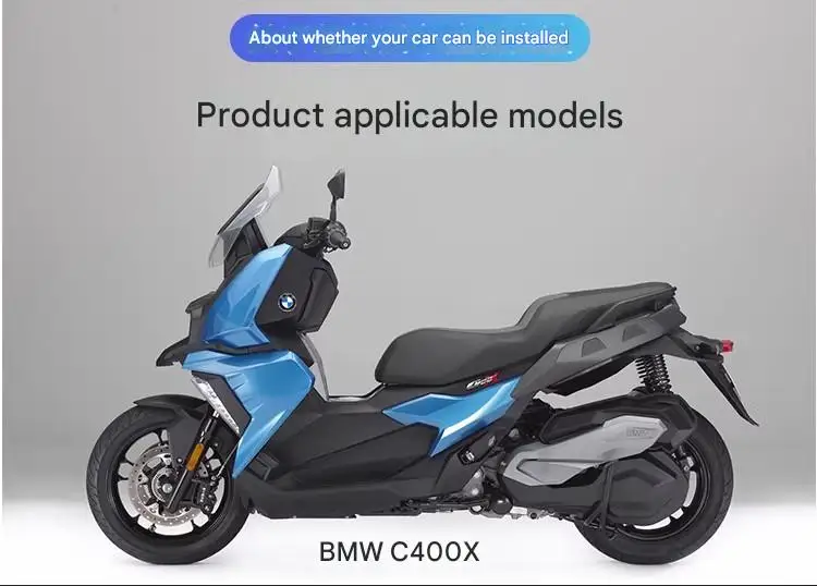 FOR C400X Height-Modified Windshield Non-Destructive Installation Fits Original Bracket Optimizes Side Airflow Reduces Vehicle