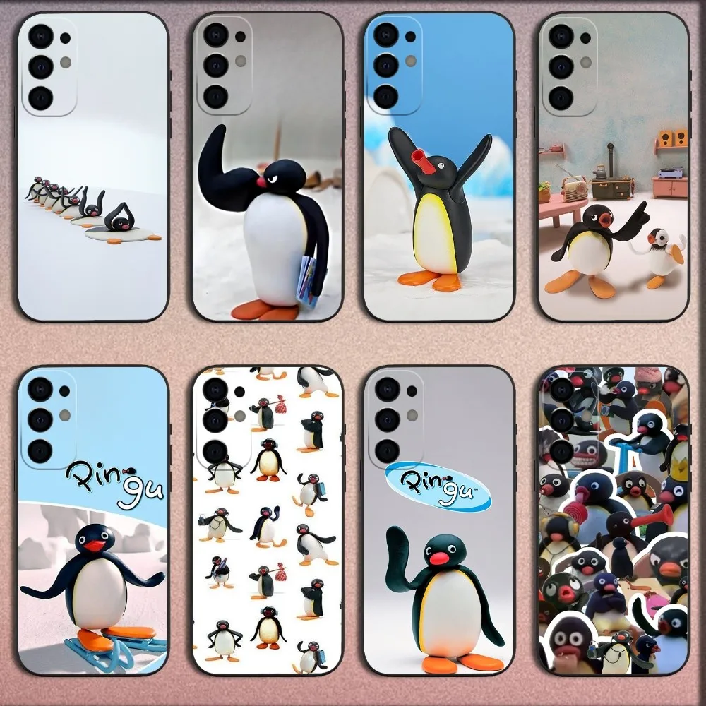 

Happy P-Pingu Penguin Funny Phone Case For Samsung S25,S24,S21,S22,S23,S30,Ultra,S20,Plus,Fe,Lite,Note,10,9,5G Black Soft Cover
