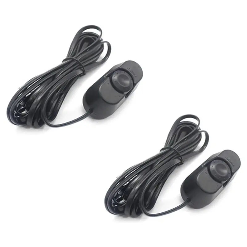 2Pcs Remote Volume Control Unit For Car Amplifier Systems -For Subwoofers, Tuners, And Speaker Setups