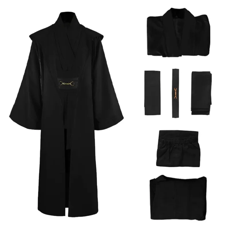 الدب دن أوبي وان كينوبي تأثيري أنيمي زي السراويل العليا عباءة وتتسابق فانتازيا الرجال الفتيان هالوين كرنفال حفلة الأدوار جديد 2025