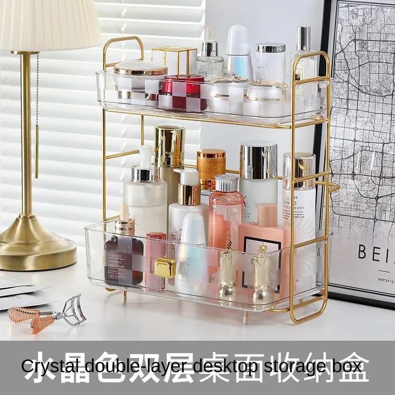 

Cosmetics Make-up Container Box Acrylic Dresser Multi-layer Lipstick Skin Care Products Shelf Kitchen Organizer Storage