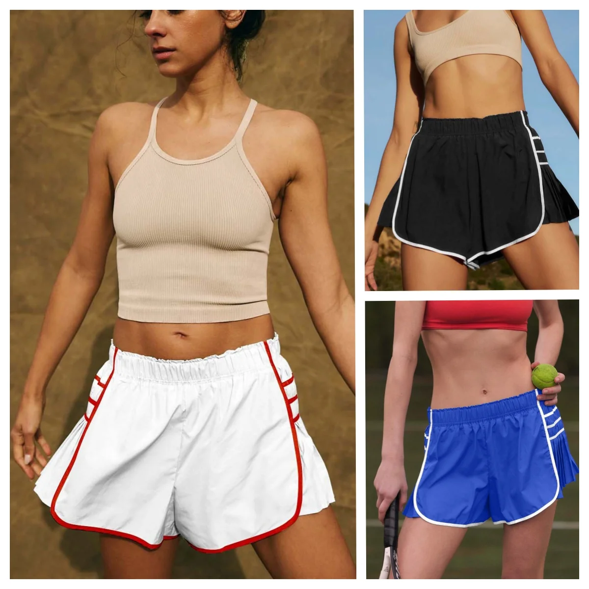 Women's loose breathable Sports shorts Casual Fitness Shorts Cycling Running Wearing Causal Thyin Anti-Walking Gym Yoga Pants
