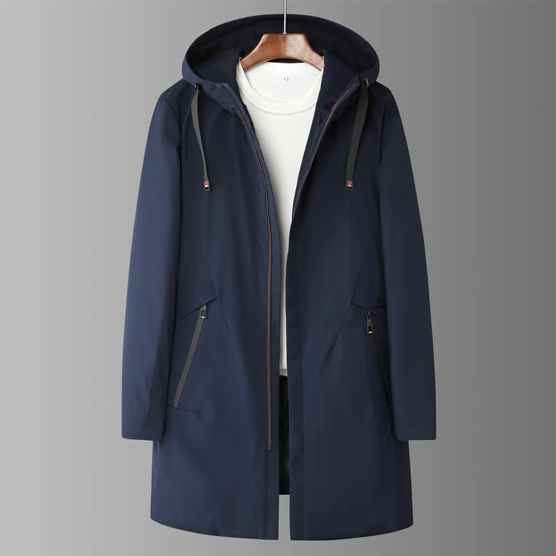 

Men Long Down Jacket Hooded Coats Sport Hoodies Mens Overcoat Winter Top Jacket Plus Size L-8XL Coat Men Winter Jackets for Men