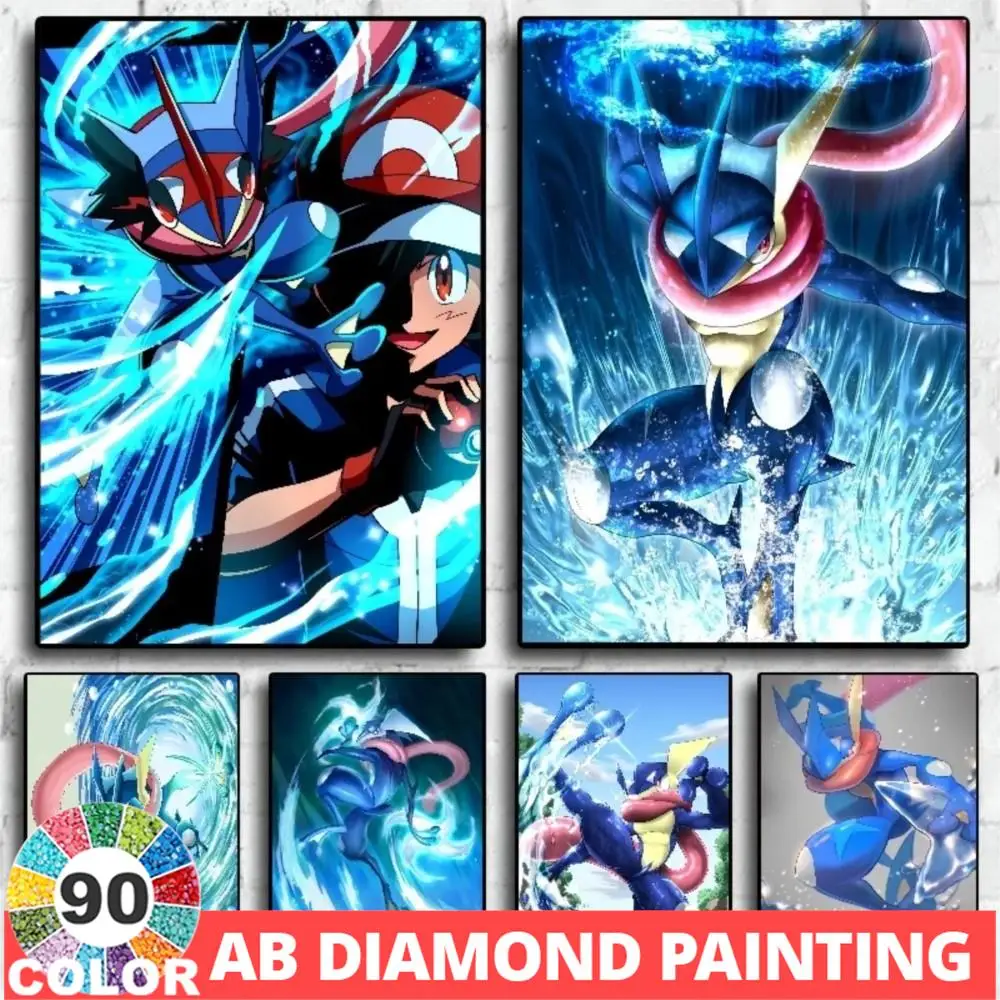 AB Pocket Monster Retro Character Anime 90 Color Diamond Painting Elf Mosaic Painting Wall Art Children's Room Decoration Gift