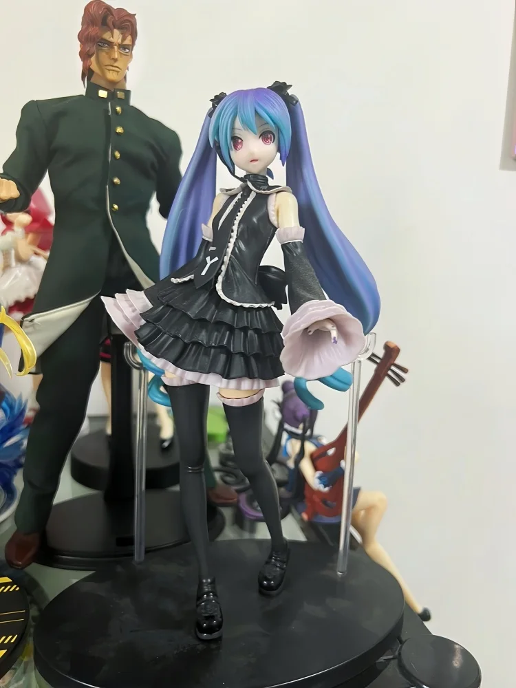 

New Box Set Sega Spm Hatsune Miku Anime Toy Cute Hatsune Miku Unlimited Dress Black Gothic Girl Figure Model Ornament Gift