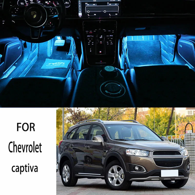 

FOR Chevrolet-captiva LED Car Interior Ambient Foot Light Atmosphere Decorative Lamps Party decoration lights Neon strips