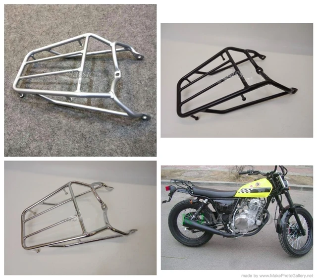 Luggage Rack Rear Cargo Carrier Motorcycle Bike for Suzuki Grasstracker Big Boy TU250G TU250GB Black Silver Chrome AliExpress