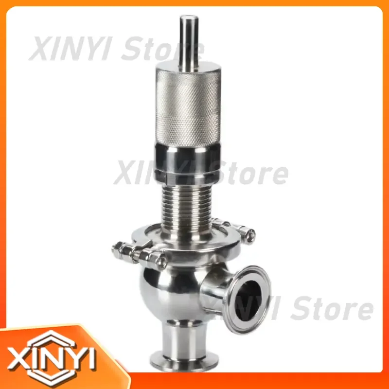 for Sanitary Stainless Steel Safety Valve Quick Release Clamp Type Adjustable Pressure for Pharmaceutical Food Dairy