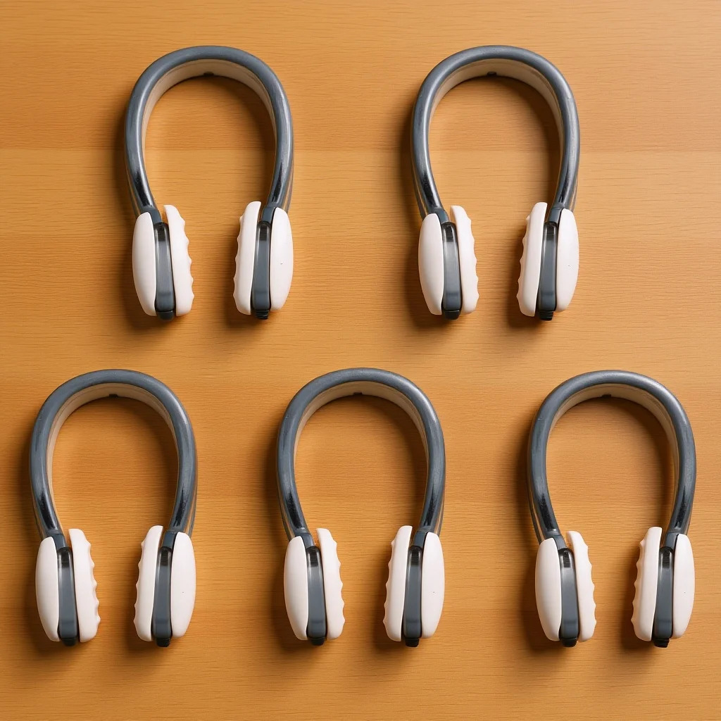 5 صناديق مشابك أنف احترافية، سدادات سباحة مقاومة للاهتراء، صندوق تخزين محمول، سدادات أنف طويلة مريحة طوال اليوم