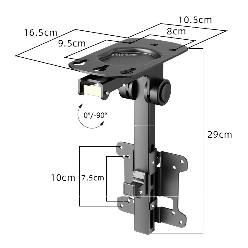 

RV TV Wall Mount Bracket Below 40 Inch Folding Ceiling Caravan Kitchen Dining Car Accessories TV Bracket