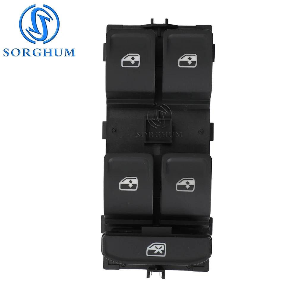 SORGHUM For Skoda Rapid Fabia 2013-2020 Front Left Power Window Switch 6V1 959 857A 6V1959857A 5JB959857 12Pin Auto Accessories